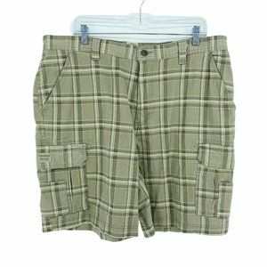 Redhead Men's Size 38 Tan Plaid Cargo Shorts
